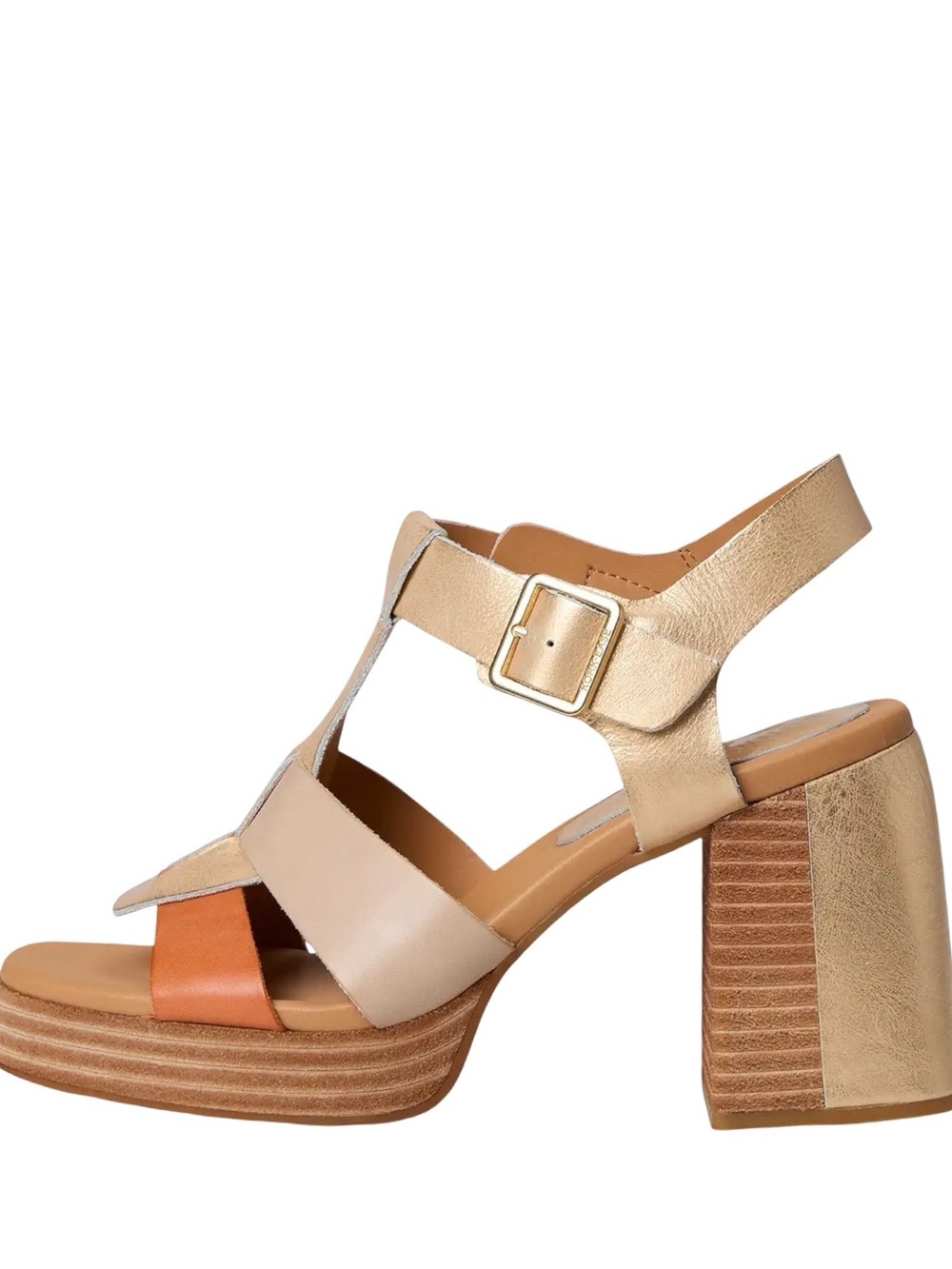 NWOB $150 (Whoops!) Kork-Ease Macey Colorblock Platform Heel Sandals – Size 7 - Picture 2 of 7